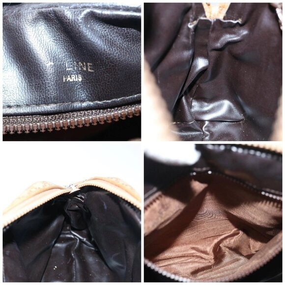 CELINE Macadam Canvas Shoulder Bag Beige Auth - Picture 15 of 16